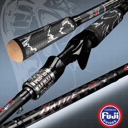 Caña de Pesca Ultraligera Snakhead 2026 – Acción Rápida Fuji X5 XH