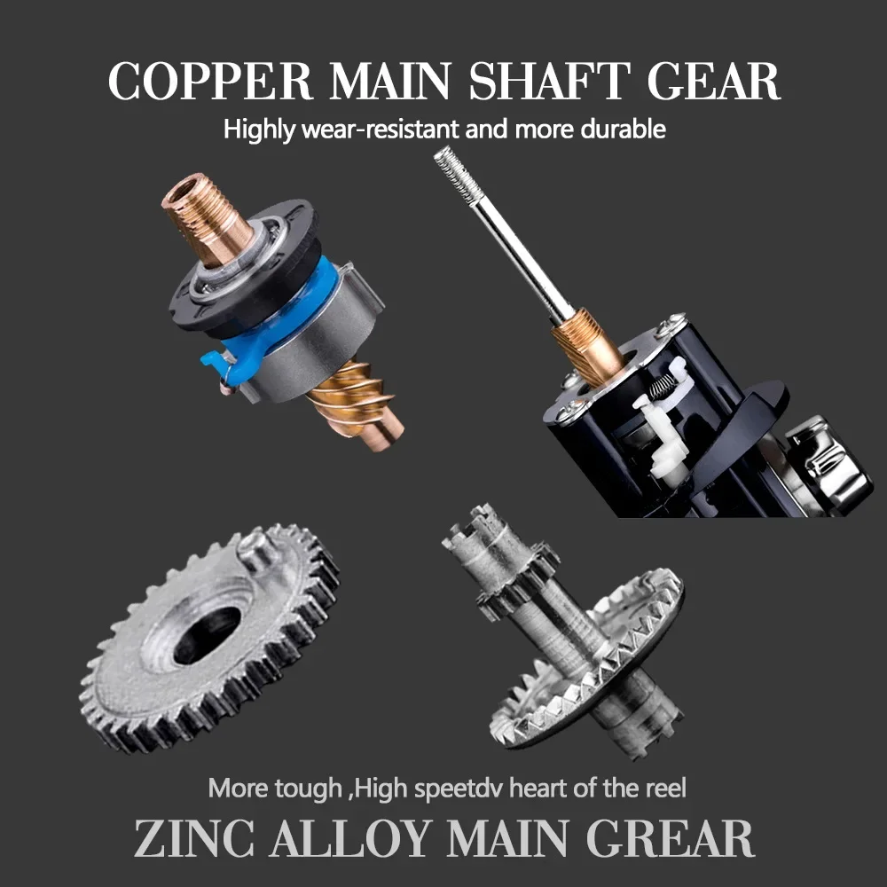 JOSBY-carrete de pesca giratorio, accesorio de Metal para carpa, alimentador de mar, bobina fija para caña de agua salada, 2000 ~ 7000 - imagen 4