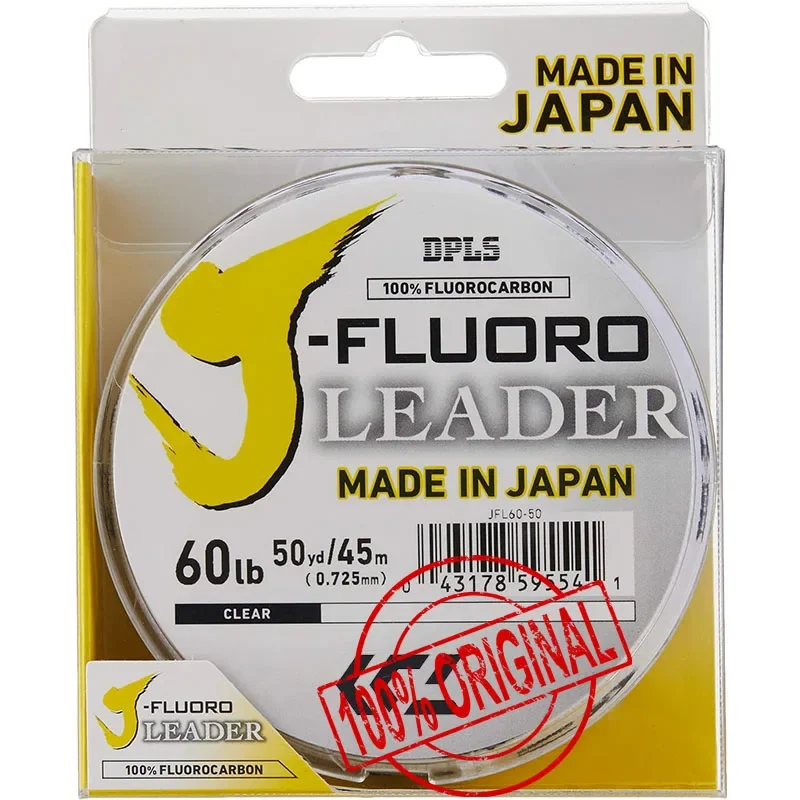 DaiwaJ-Leader de fluorocarbono 100 m 50 m Línea de fluorocarbono transparente que se hunde Hecho en Japón