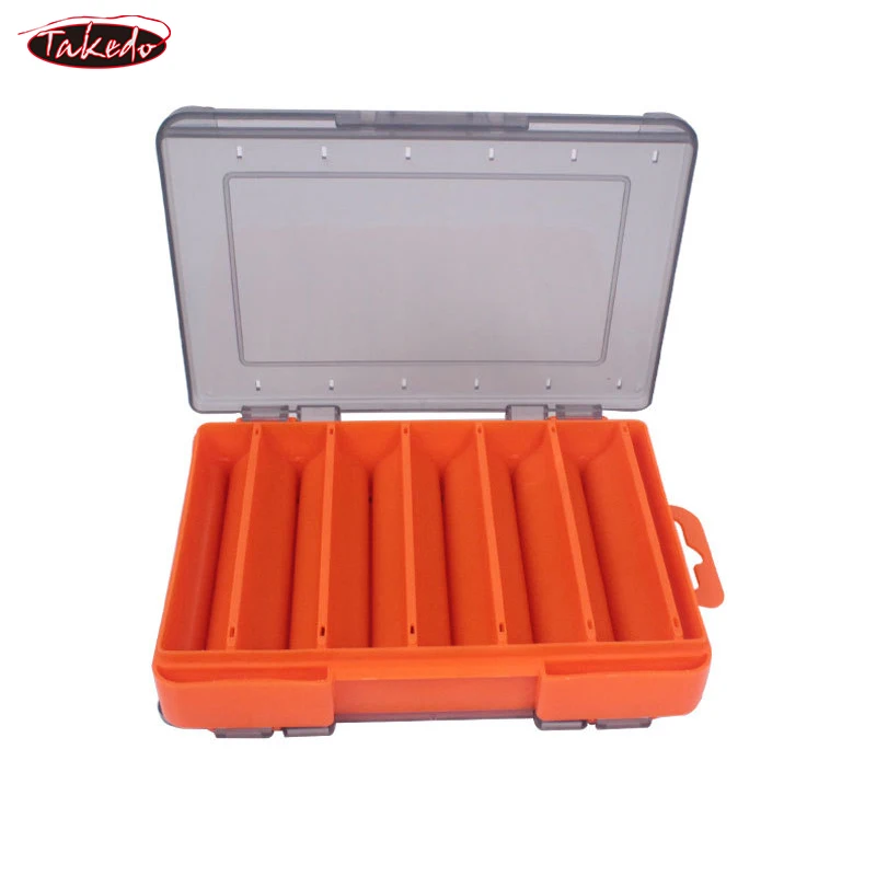 TAKEDO JYL03 Caja de cebo Caja de almacenamiento de señuelos de pesca portátil 2 lados Cajas de herramientas de pesca de carpa impermeables para Wobblers - imagen 5