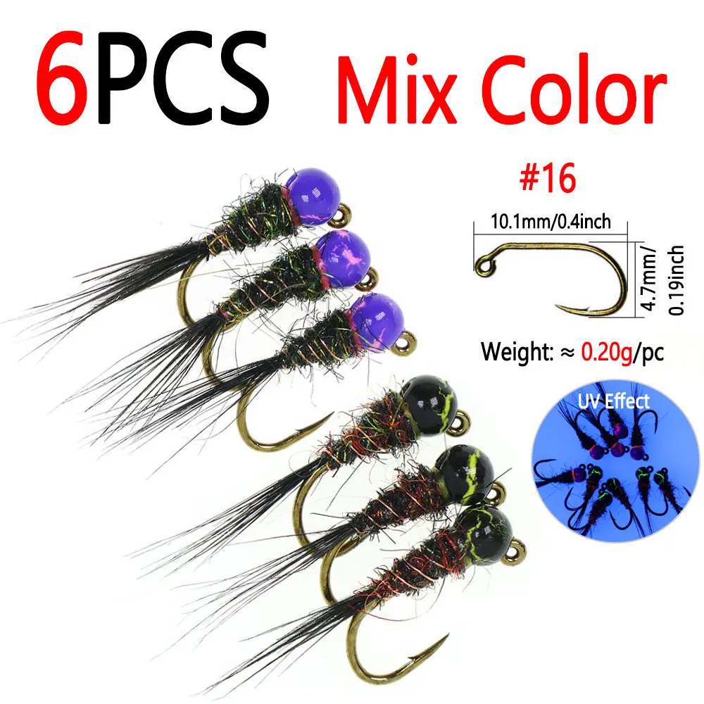 6pcs Mix Color