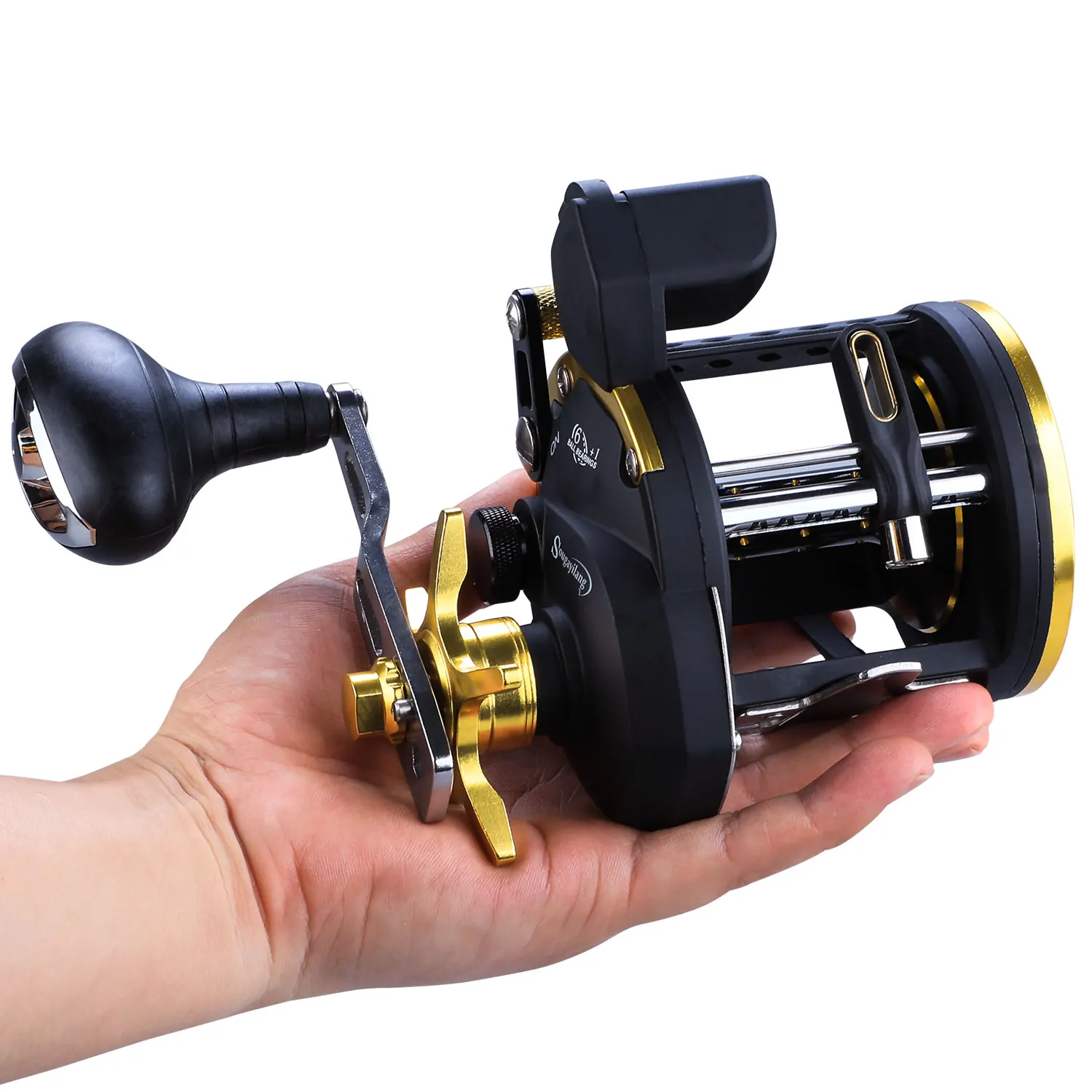 Sougayilang Carrete curricán Baitcasting-Contador lubina, salmón, malta - imagen 2