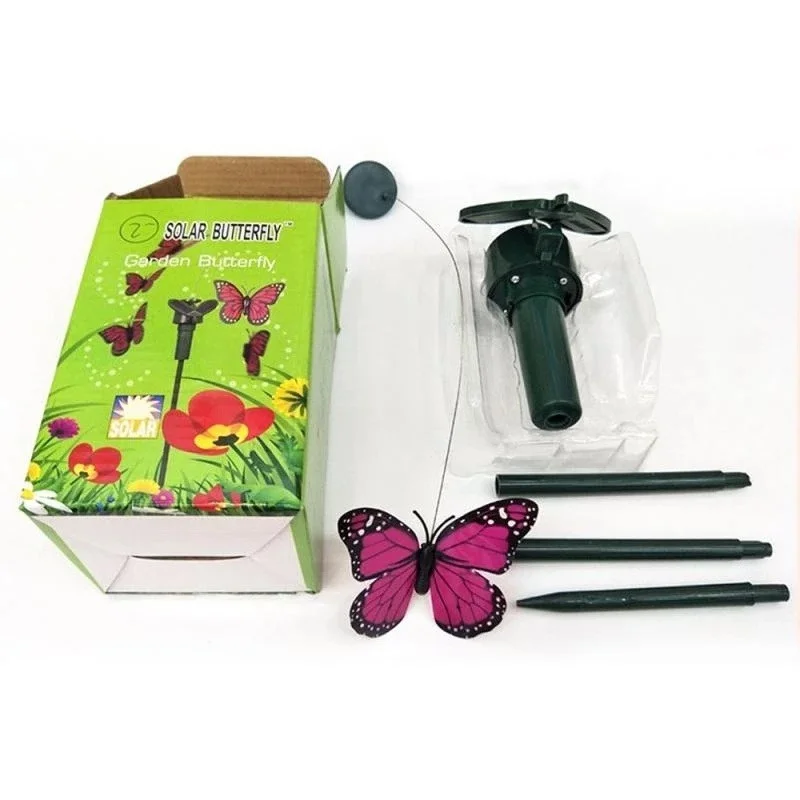 Decoración de jardín con energía Solar, mariposas flotantes, colibrí volador, patio de jardín, decoración del hogar al aire libre, tierras de cultivo - imagen 4