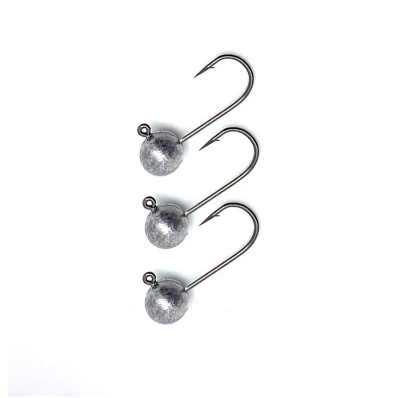 10 unids/lote Mini anzuelo con cabeza de anzuelo Rockfish 0,8g 1,8g 3,5g anzuelo de púas trucha gusano suave señuelo anzuelo de pesca aparejos de pesca - imagen 2