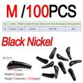 M 100pcs Black N