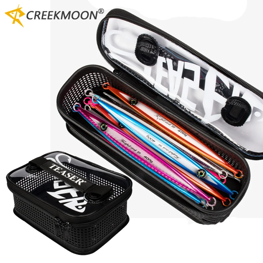 Bolsa portátil anticorrosión para pesca, plantilla de fundición de Metal, señuelo, caja de engranajes gruesa para cubo de pescado vivo, caja de almacenamiento flotante, bolso - imagen 5