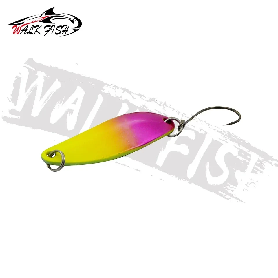 WALK FISH WALK FISH 6/10 Uds cebo de pesca giratorio 40mm 5g cuchara de pesca señuelo de trucha señuelo de pesca Wobblers Spinner cebo - imagen 5