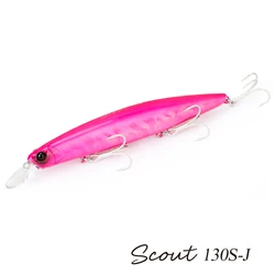 TSURINOYA 130mm 24g Ultra-largo fundición hundimiento Minnow SCOUT 130S curvatura agua salada cebos duros señuelo de pesca de mar poco profundo