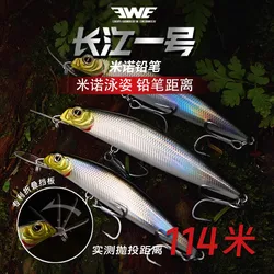 2025 nuevo EWE Changjiangyihao hundimiento Minnow lápiz de tiro largo señuelo de pesca 14,5/18g/21g/24g Wobbler Artificial lubina cebo duro
