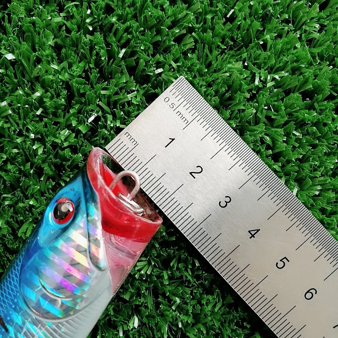 Señuelo de Pesca Testar de 140mm y 40g, cebo Popper flotante de fundición larga, Wobblers artificiales, cebo duro Topwater para Lucio, Pesca, 2 uds. - imagen 5