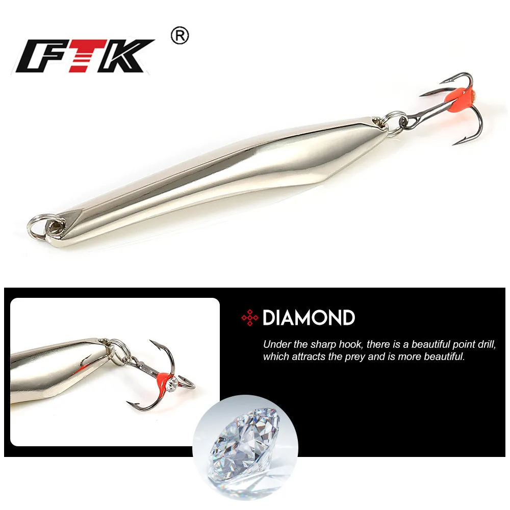 FTK Señuelo de hielo invierno equilibrador cuchara triple