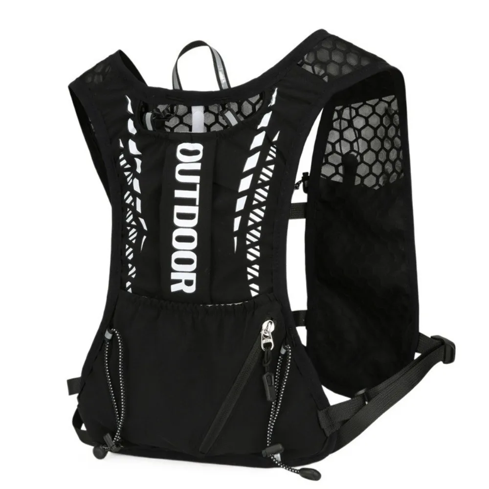 Chaleco de hidratación ligero para correr, diseño reflectante, impermeable, mochila hidratante para correr, transpirable, práctico paquete de hidratación - imagen 3