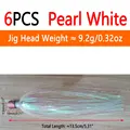6pcs Pearl White
