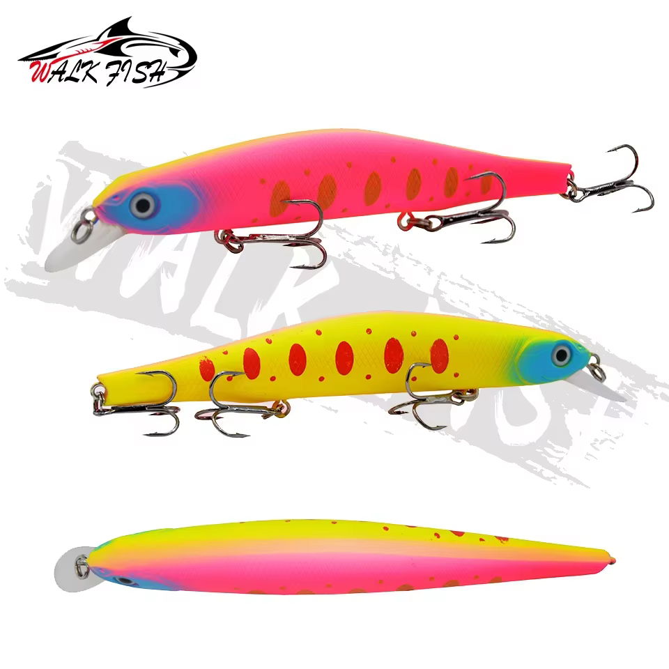 WALK FISH 17,5g 12,5 cm Minnow cebo Artificial Señuelos de Pesca Jerkbaits buena acción Wobblers señuelo duro equipo de pesca biónico trucha - imagen 5