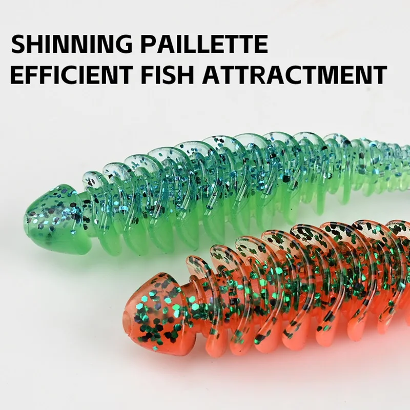 MEREDITH cebos blandos 65mm 80mm cebos artificiales silicona equipo de pesca de carpa señuelos accesorios de pesca Señuelos de pesca - imagen 5