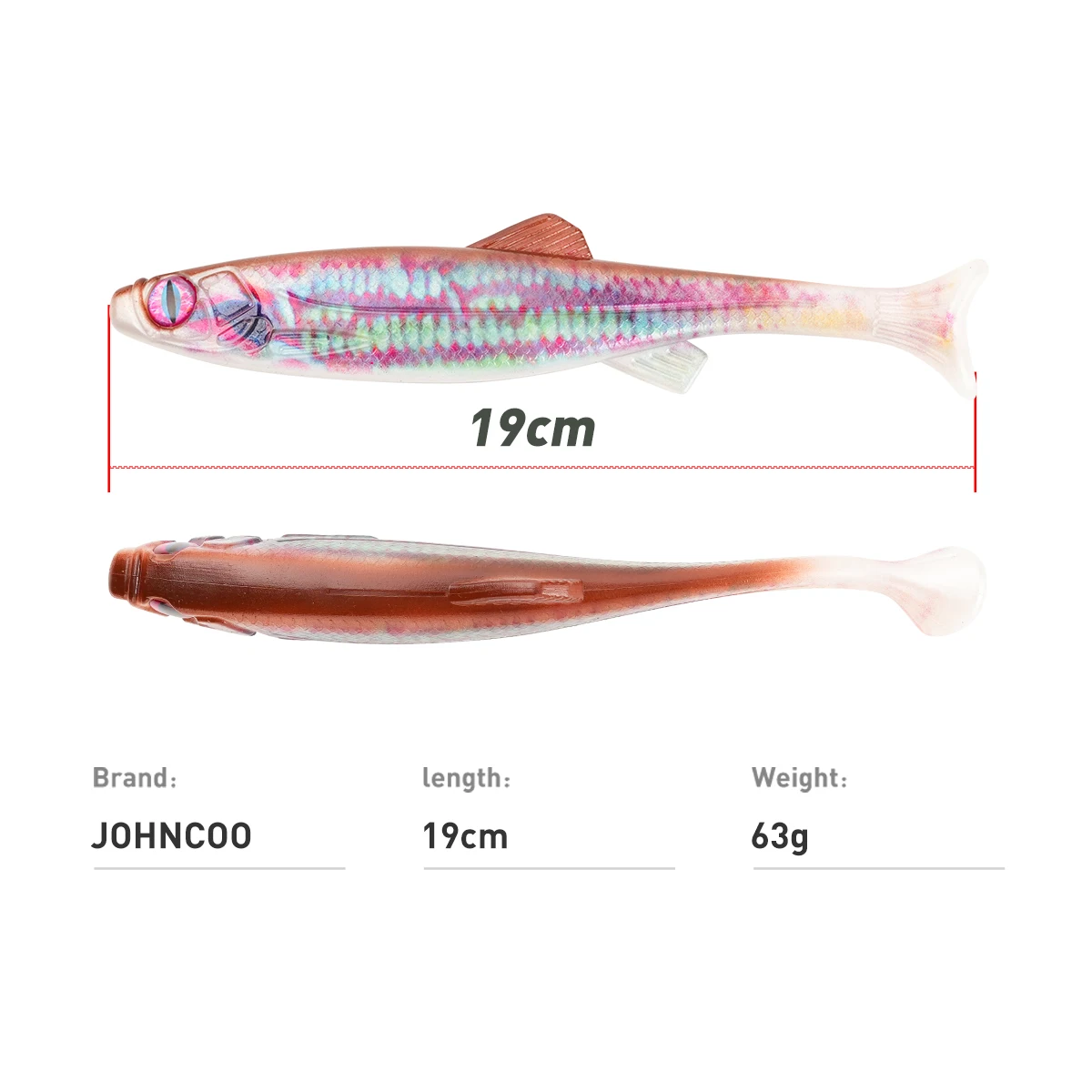 Swimbait hundido para perca y lucio – 63g - imagen 3
