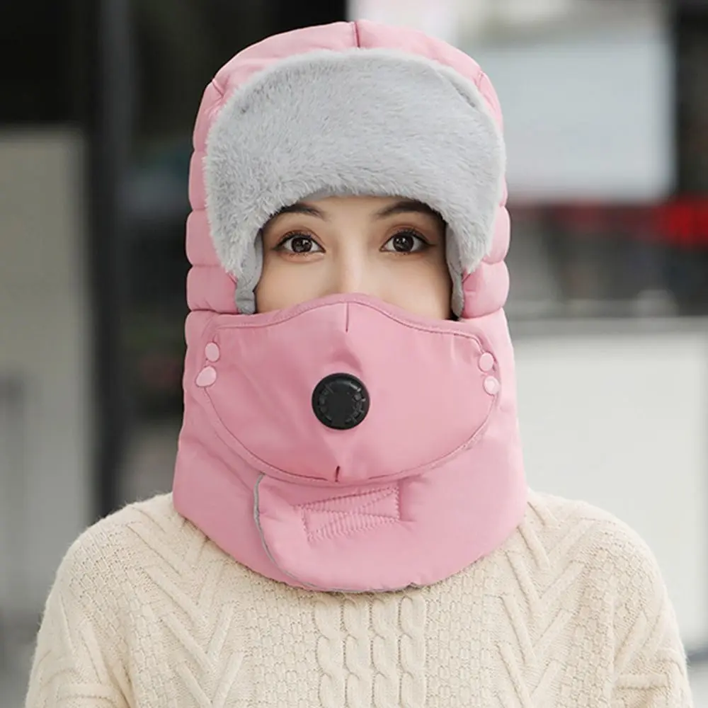 Moda con gafas antiniebla gorro de cazador térmico a prueba de frío gorros gruesos a prueba de viento gorros de ciclismo invierno cálido