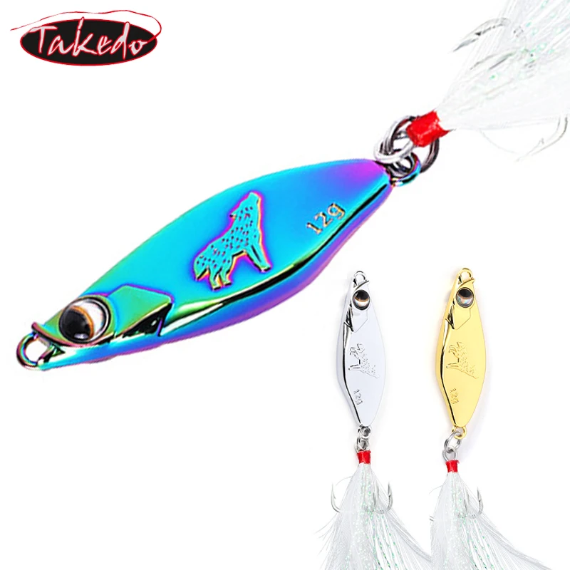 TAKEDO LX02 Cuchara jigging – Triple para perca, lucio y black bass