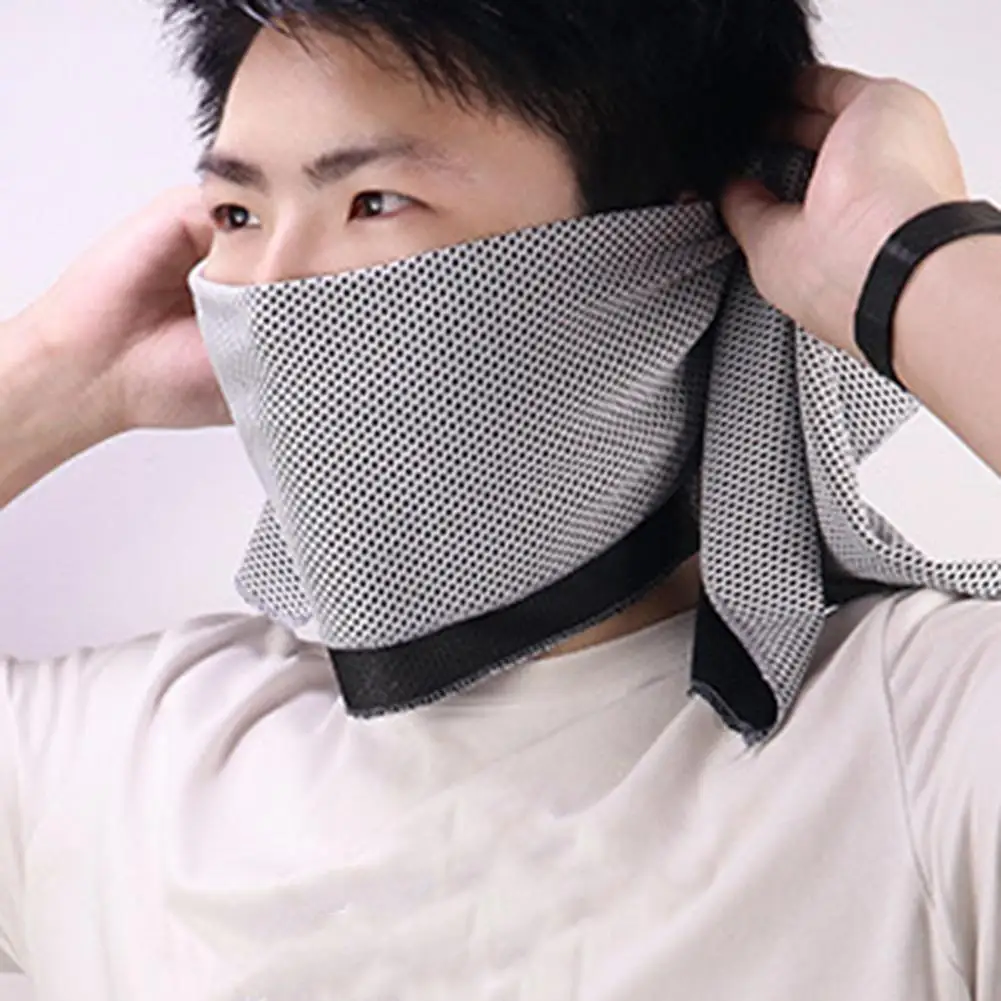 Toalla refrescante de microfibra, toalla absorbente de secado rápido para piscina, gimnasio, Fitness, deportes, toallas de bolsillo con cubierta de silicona - imagen 3