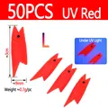 50pcs UV Red L