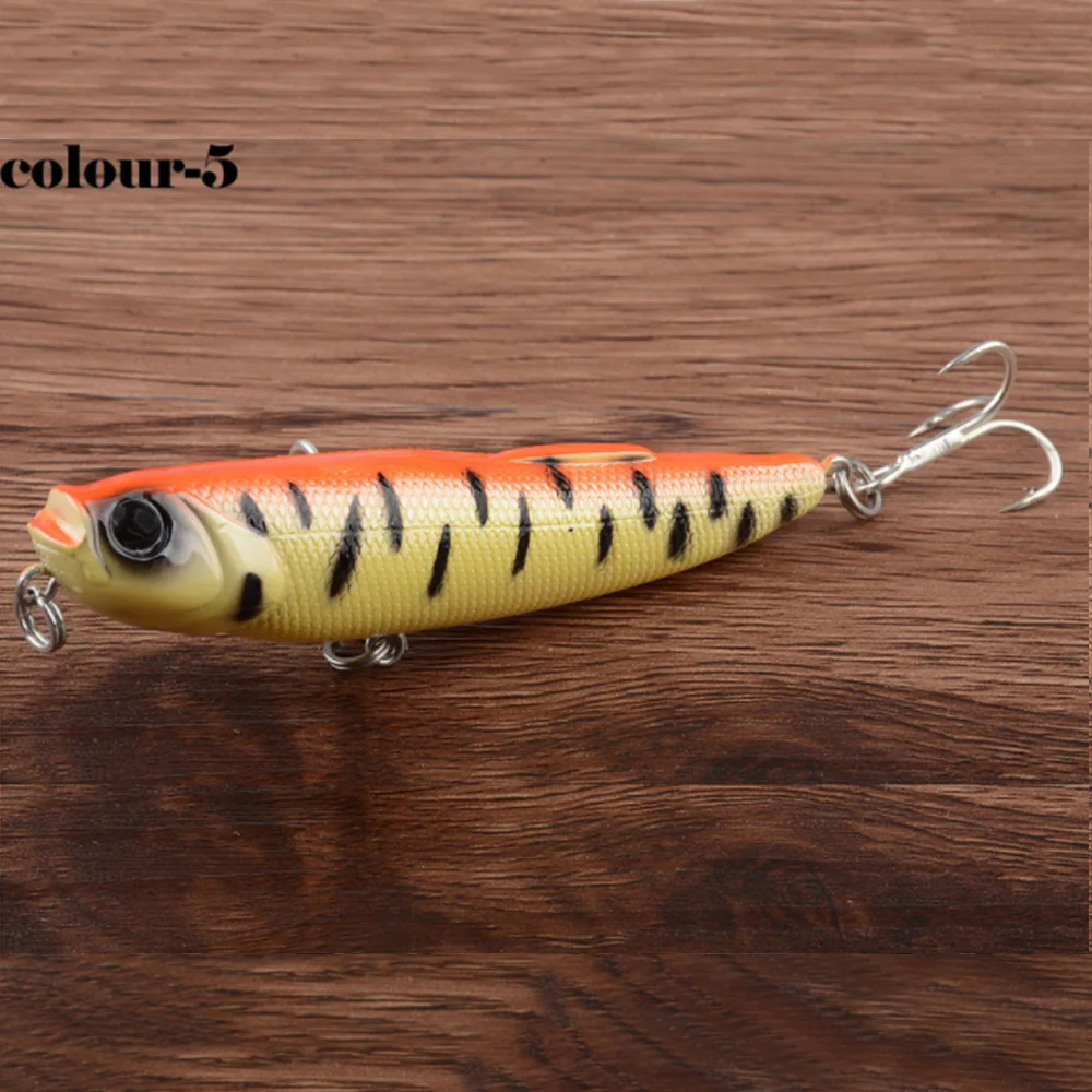 WAVES-Cebo de pesca de 10cm y 12g, cebo largo de fundición, superficie flotante, duro - imagen 3