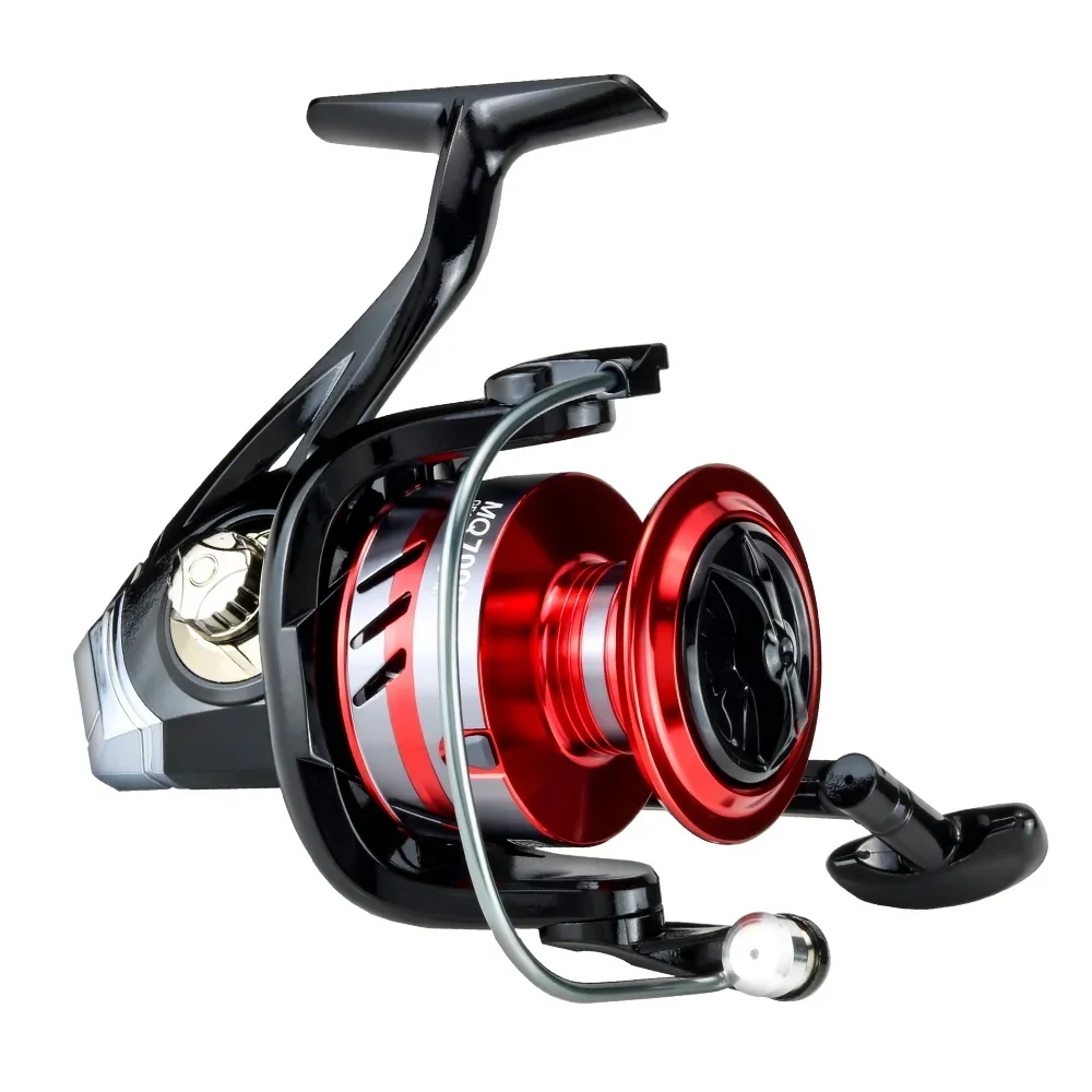 Carrete giratorio de pesca, bobina de Metal 5,2: 1/4.7:113BB, rodamientos de bolas 2000-6000, accesorios de copa de línea de Metal, aparejos de agua salada - imagen 5