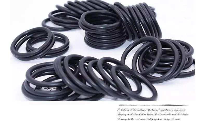 Elegantes bandas de goma negra para diversas aplicaciones