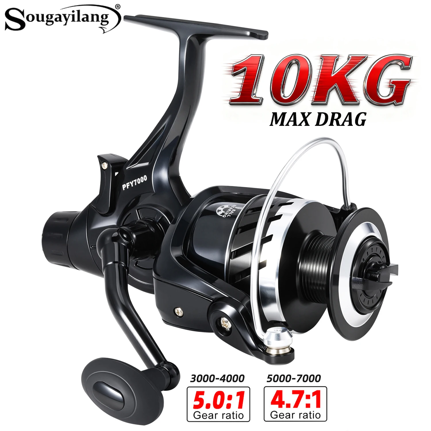 Carrete Spinning Sougayilang 3000-7000 – Para pesca de carpa - imagen 5