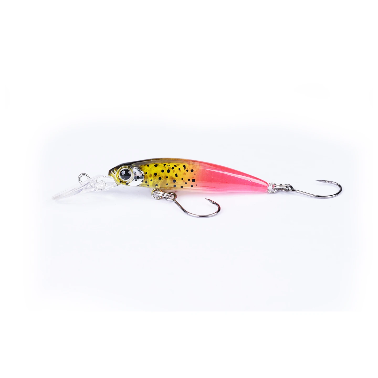 2025 nuevo Mini señuelo de pececillo hundido placa de lengua larga 1,8g/40mm señuelo de pesca de pececillo con un solo gancho recubrimiento láser señuelos de trucha - imagen 4