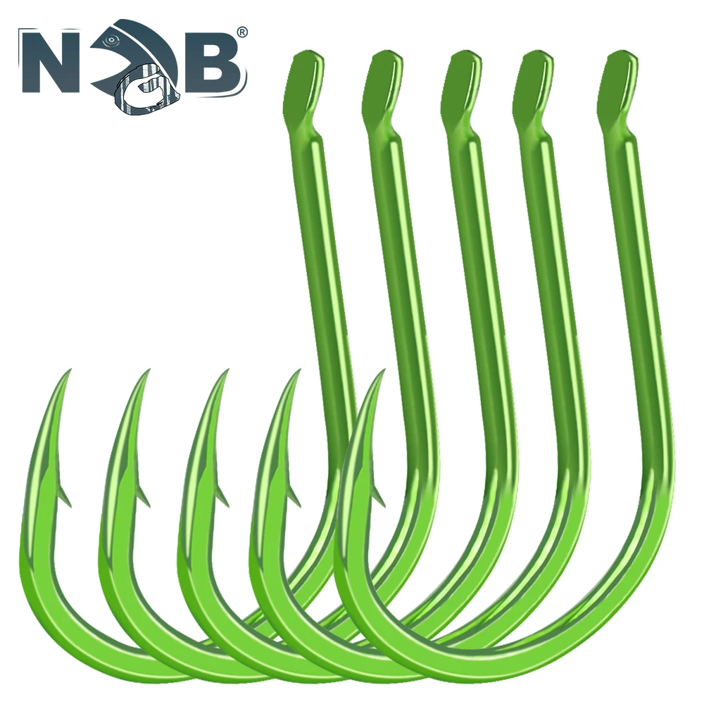 NGB-anzuelos de pesca planos, Señuelos de pesca con púas de mar, vástago de pico, soporte para cebo vivo, plantilla de pesca de carpa, anzuelos de gusano, accesorios, aparejos - imagen 2