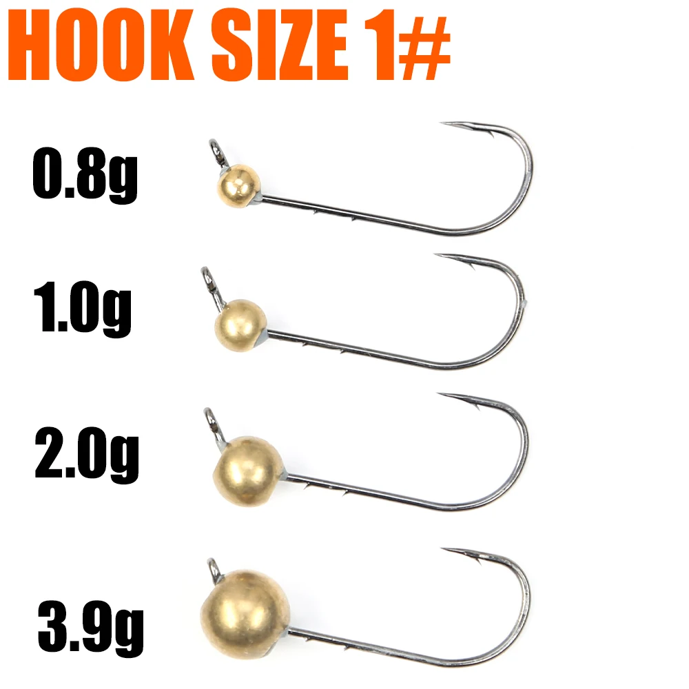 B & U 10 Uds Mini Micro anzuelo con cabeza de anzuelo Rockfish, anzuelo de cabeza expuesta, anzuelo de púas, señuelo de gusano suave para trucha, anzuelo de pesca, aparejos de pesca - imagen 4