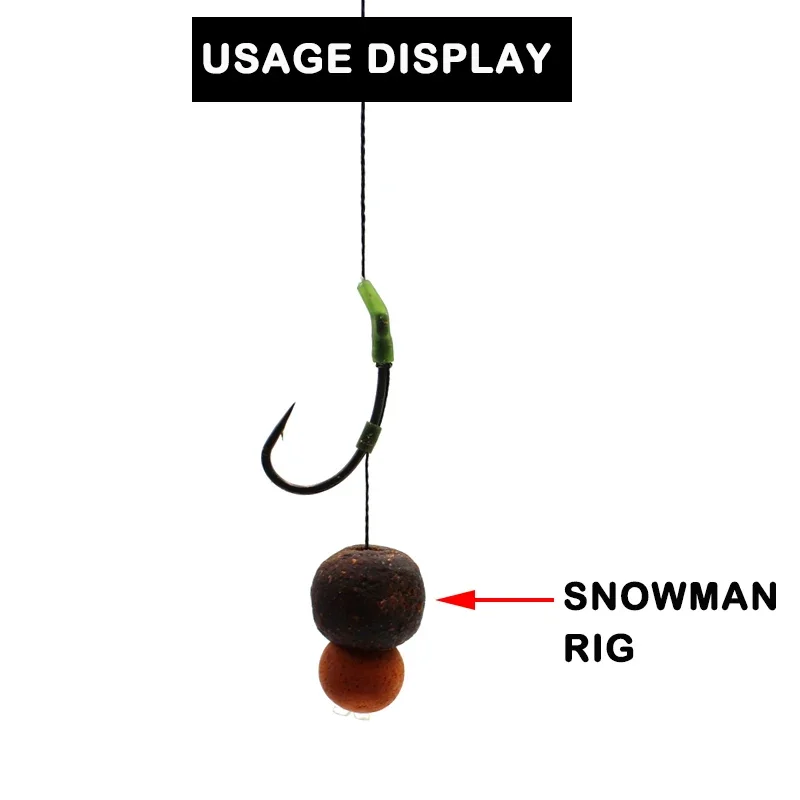 Aparejos terminales de pesca de carpa, aparejo de muñeco de nieve, taladro Boilie, señuelo de pesca, Boilies emergentes, accesorios de herramientas de alimentador de pesca de carpa - imagen 5