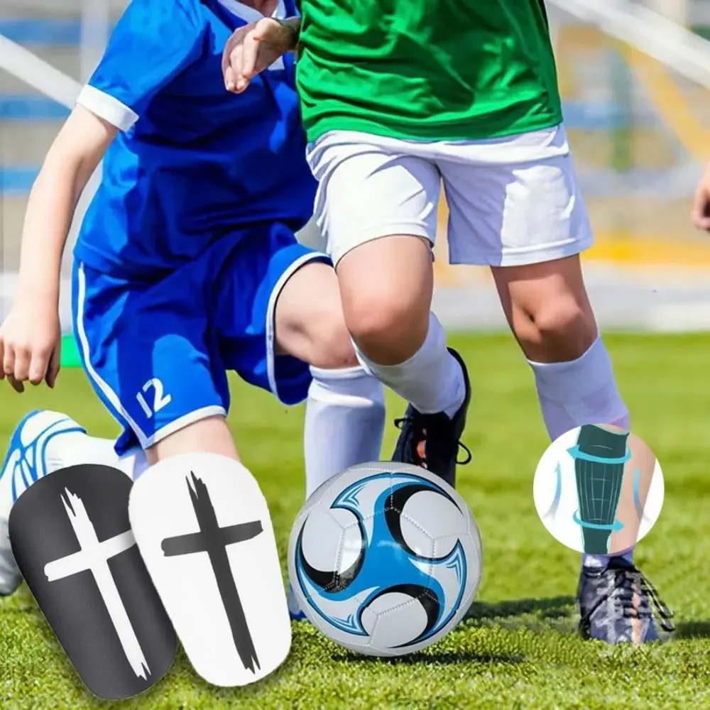 Espinilleras de fútbol PP+EVA absorbentes de impactos con cobertura resistente al desgaste - imagen 4