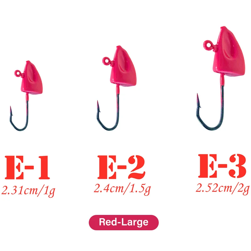Anzuelos luminosos con púas, cebo duro de gusano blando, accesorios de pesca, 10 unids/lote - imagen 5