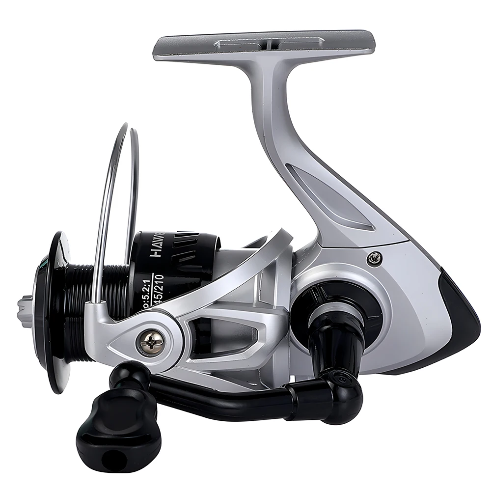 Carrete de pesca giratorio serie 2000/3000/4000/5000/6000/7000 5,2: 1 relación de engranaje rueda de Jigging de agua salada arrastre máximo 8 KG para Lucio - imagen 2