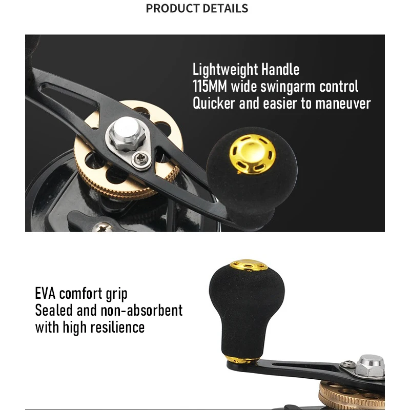 Experimente una mejor comodidad y control con nuestro mango ligero y su empuñadura de comodidad de Eva