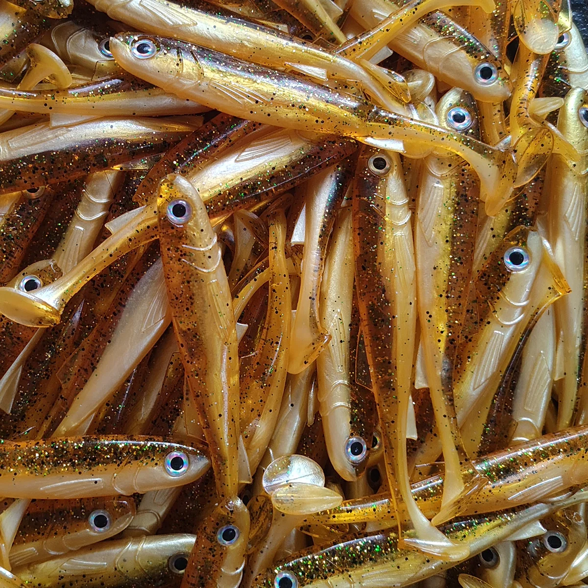 5 uds Softbait Shad Swimbait 12,5 cm aparejos de pesca de agua salada señuelo de gusano Artificial anzuelo lubina trucha Pike Brochet de pececillo negro - imagen 2