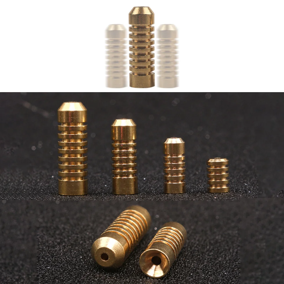 10 Uds 1,5-10g accesorios de aparejos de pesca plomo de cobre puro para peces afilados bala Texas Rig Luya plomo señuelo de peso - imagen 5