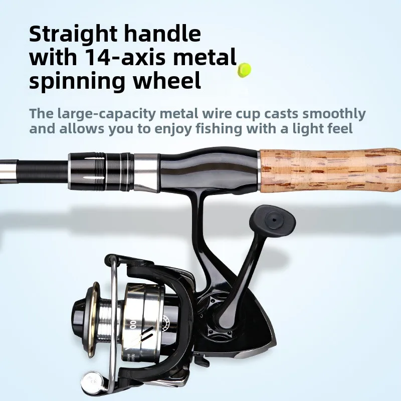 Caña de señuelo de sección ultracorta, caña de deriva deslizante telescópica, Mini caña de mar de pesca telescópica dura y resistente ultraligera - imagen 3