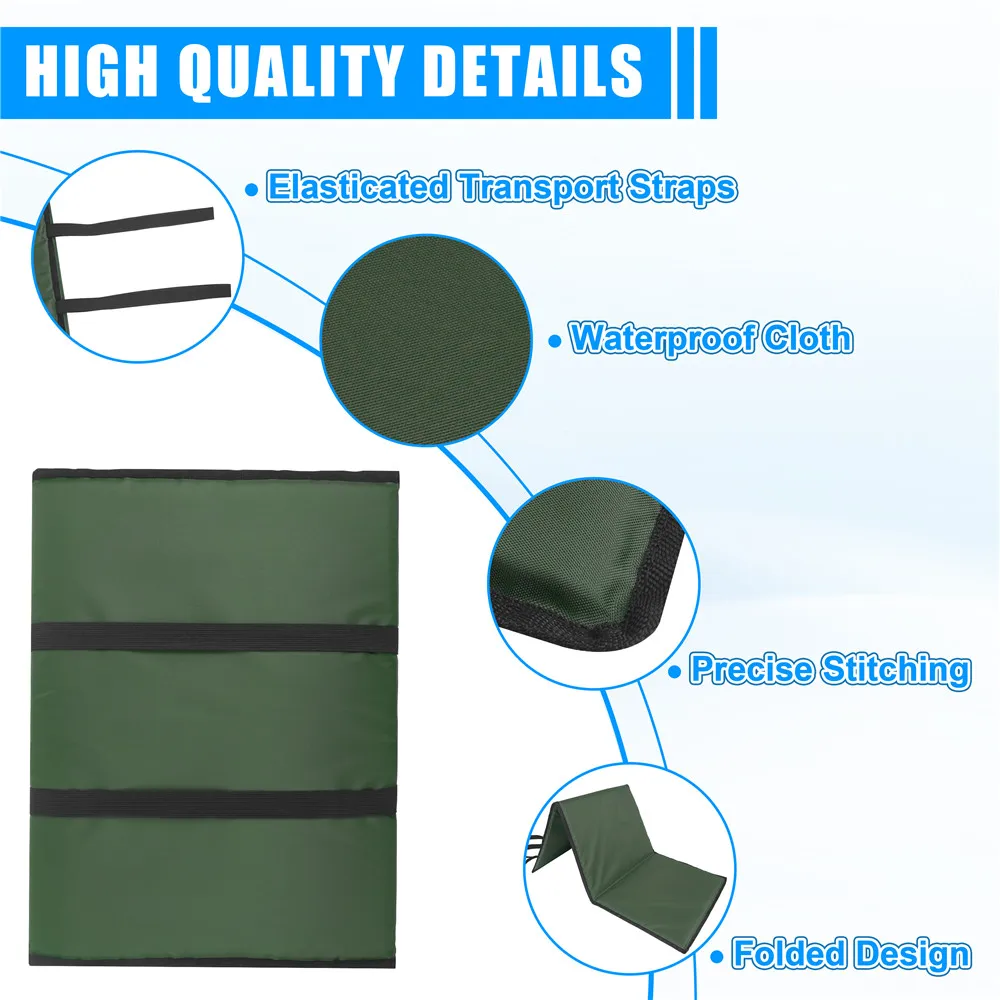 Esterilla plegable de desenganche para carpa — acolchada e impermeable - imagen 4