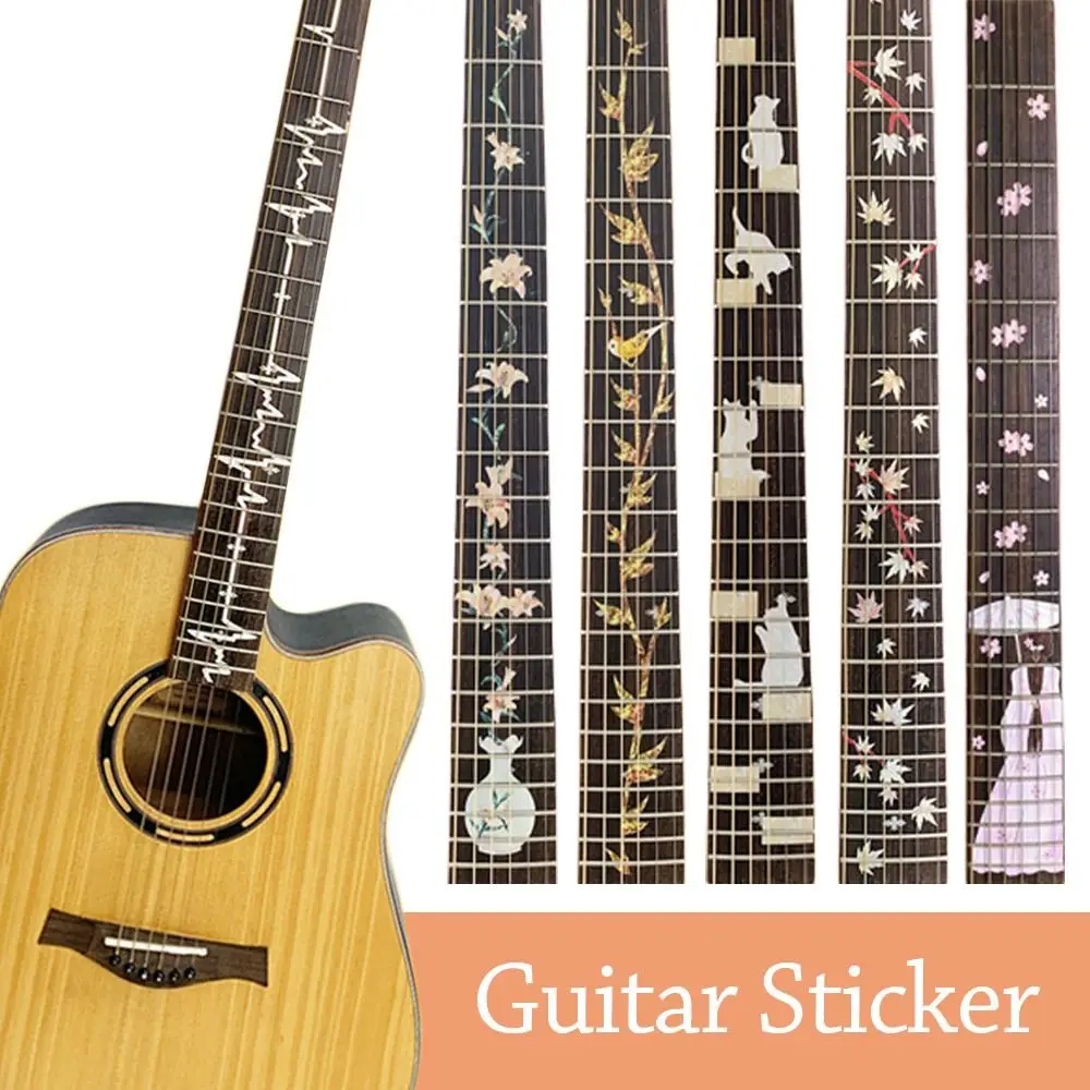 Pegatina diapasón guitarra PVC para incrustaciones y decoración - imagen 5