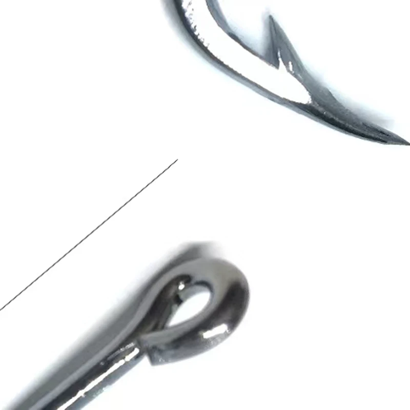 AS 20 piezas-anzuelos de acero inoxidable de alta resistencia, señuelo de asistencia de pesca, Jigging rápido lento, aparejos de gancho de púas de carbono, 6X - imagen 4