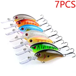 Crankbait Wobbler flotante – anzuelos triples para Lucio