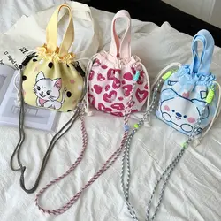 Bolso cruzado de repuesto informal, correa de cadena, cordón ajustable desmontable para teléfono, cuerda colgante para teléfono a rayas, accesorios para bolso