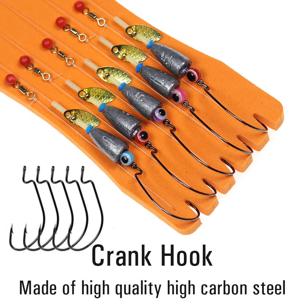 Wifreo Texas Rig Set Carolina Rig Kit accesorios de pesca de lubina anzuelo de manivela aparejos de pesca de carpa Boilies listos cebo señuelo de pesca - imagen 5