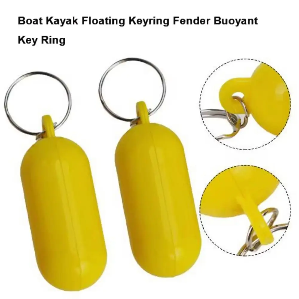 Reemplazo de llavero flotante de plástico para Kayak, 7 colores, llavero flotante para barco de vela marina, accesorio para barco, llavero flotante