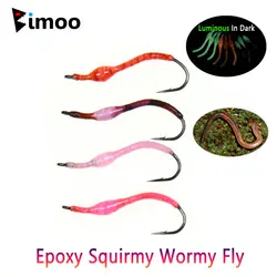 Moscas Squirmy Worm Bimoo – Luminosas epoxi para trucha