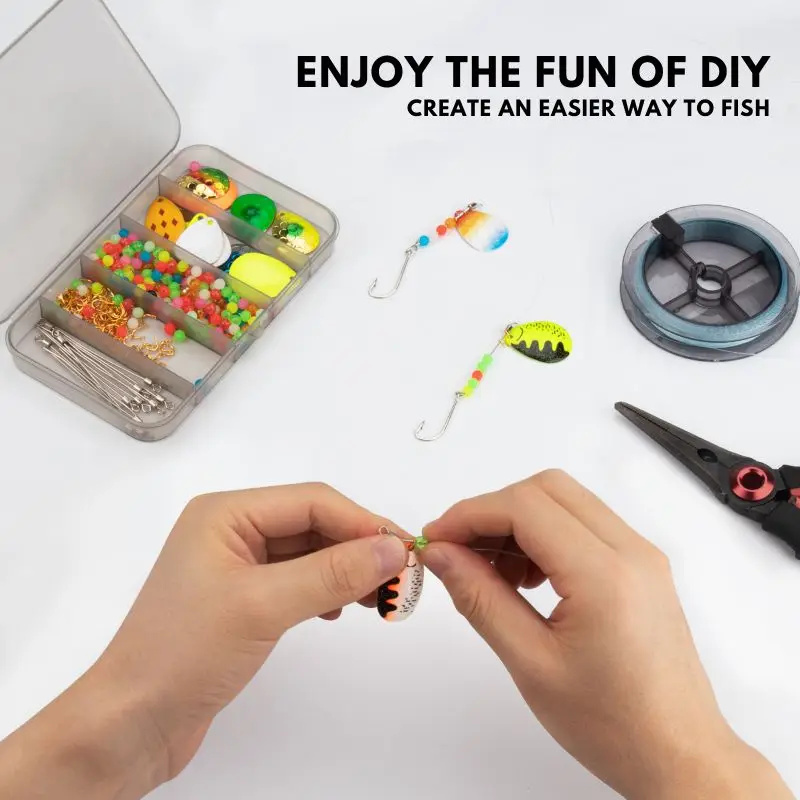 THKFISH-SEÑUELOS DE Metal con lentejuelas giratorias, 10 piezas, cuchara de lentejuelas de ruido reflectante de colores, cebos duros artificiales DIY - imagen 3