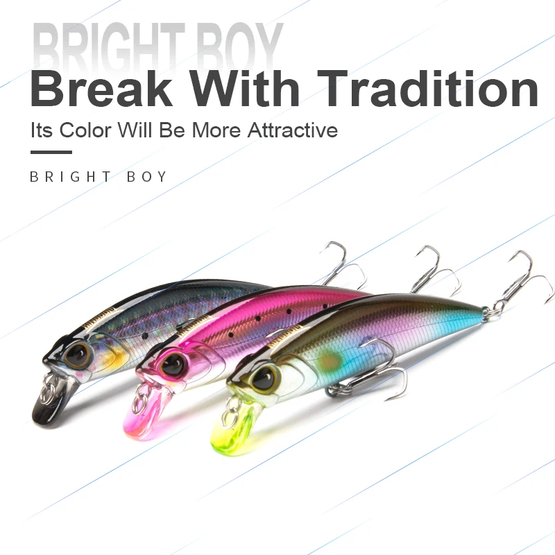 Kingdom-señuelo de pesca de pececillo que se hunde, 45mm, 60mm, fundición lejana, Wobbler duro Artificial, Crankbaits, cebos duros de cuerpo delgado para trucha y lubina - imagen 3