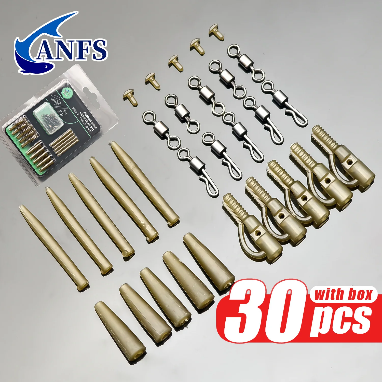 ANFS Clips de plomo para carpa – Manga antienredos y cambio rápido - imagen 3